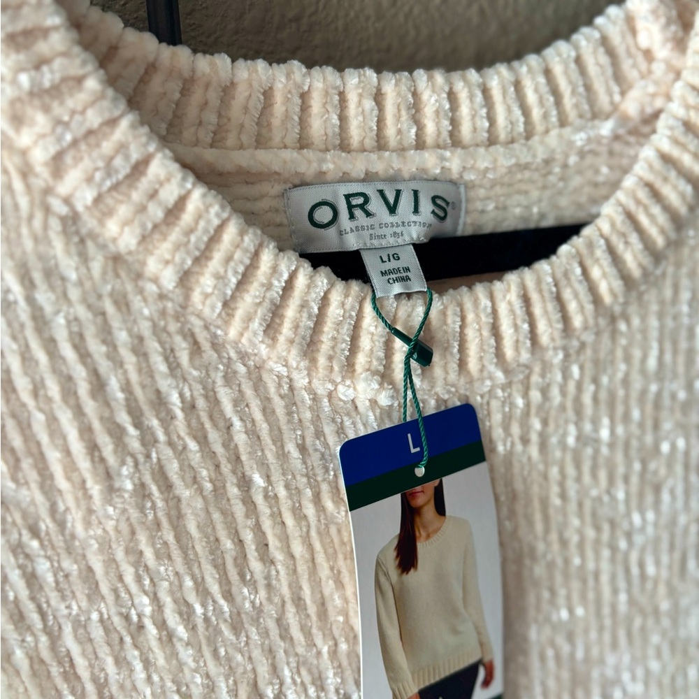 Orvis chenille sweater